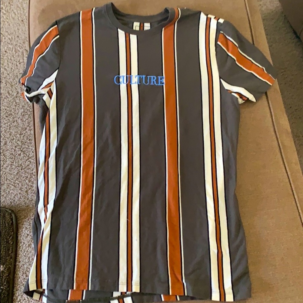 Striped T shirt “Culture”